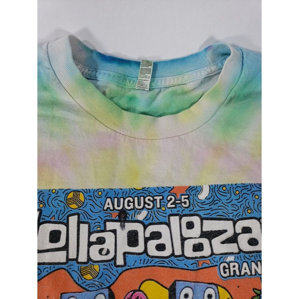 Lollapalooza 2018 T Shirt Men's Sz Med Tye Dye Music Festival Chicago *Read Des - Picture 3 of 16
